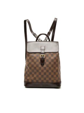 Louis Vuitton Damier Soho Backpack Brown Leather